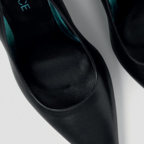 Shelter In Pace Pump – Classic Black Leather Heels - Picture 6 of 7